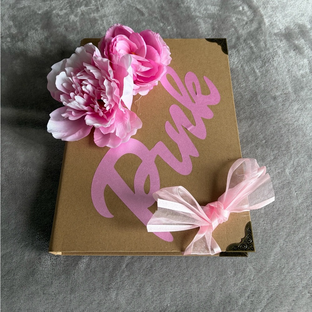 Pink Floral Binder